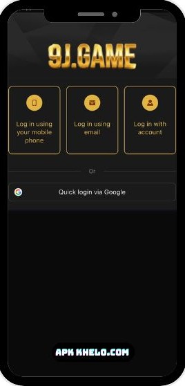 Guide image showing the registration process for creating a 9J Game account.